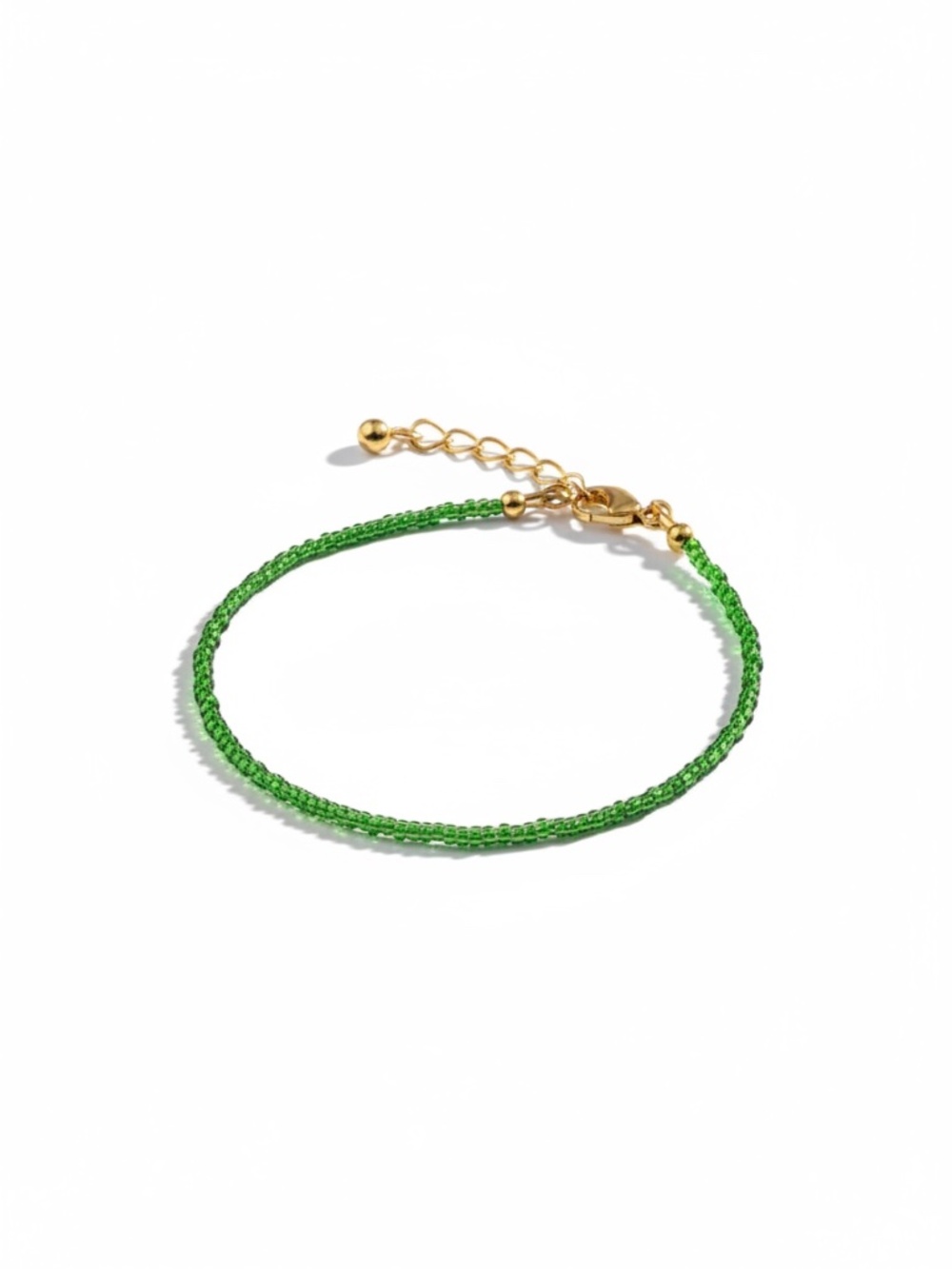 Vermeer Studio Green Beaded Bracelet